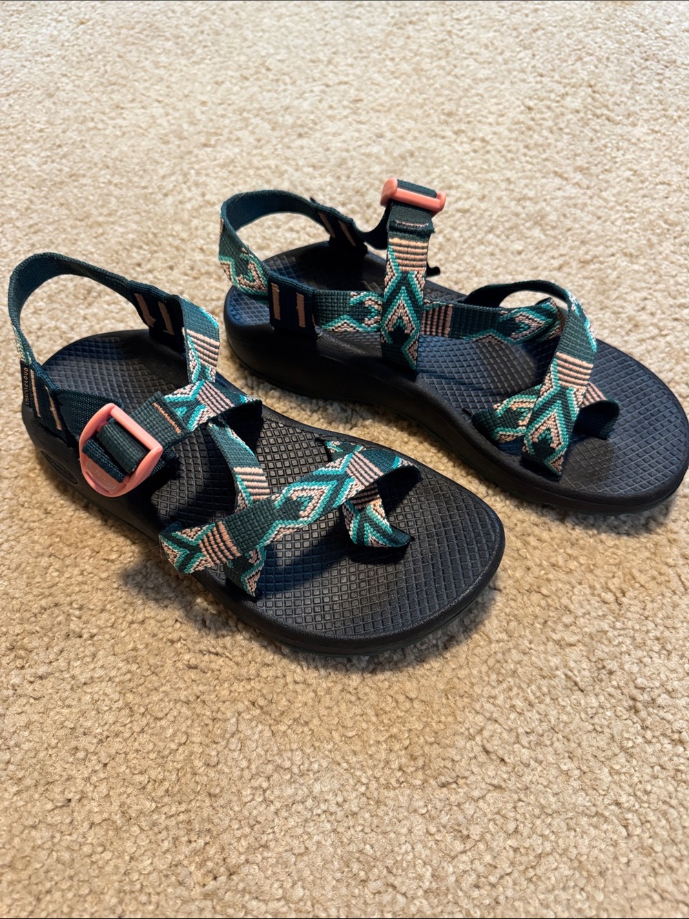 Chacos Z/ Cloud 2 Adjustable Strap w/ Toe Loop Sandals - Size 8M